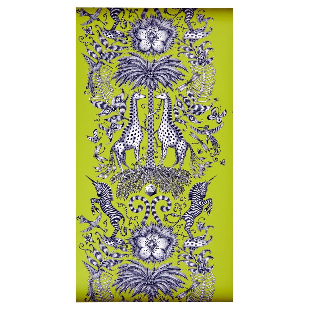 Kruger Wallpaper W0102 03 by Emma J Shipley in Lime Green